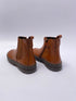 Pinocchio P1659 chelsea boots met rits cognac leer natural combi